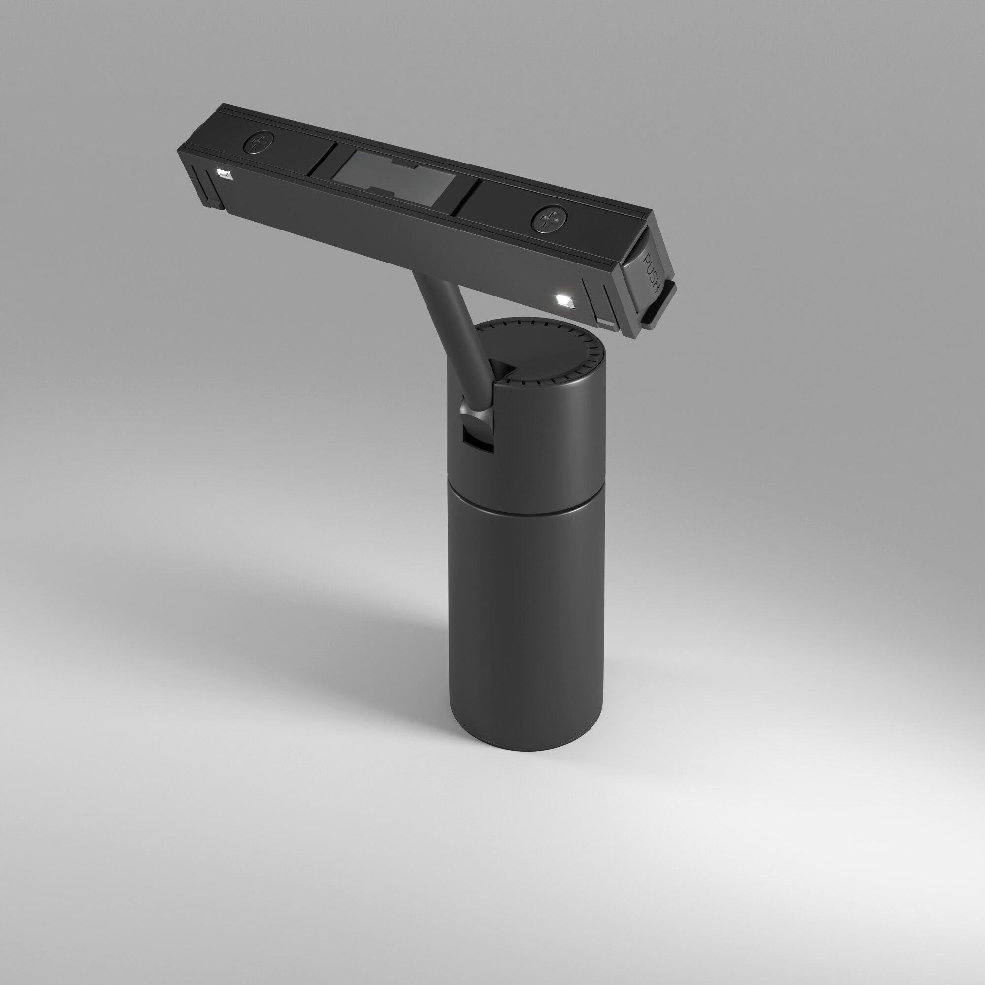 Slim Magnetic Трековый поворотный светильник R01 6W 4200K черный