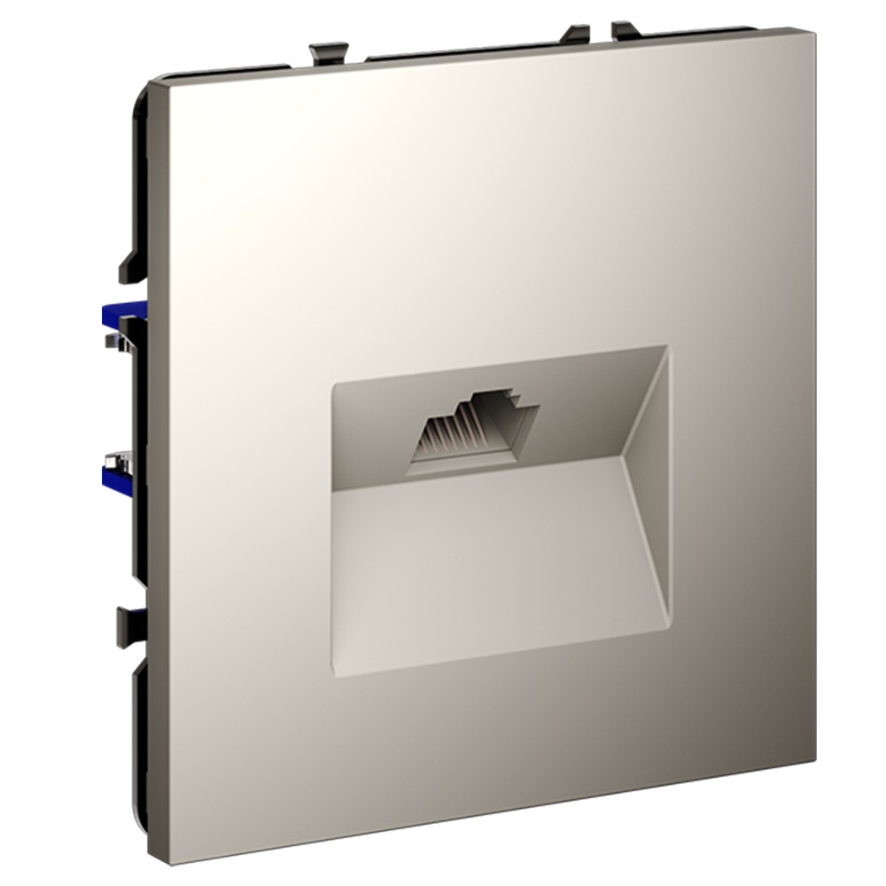 Розетка компьютерная встраиваемая VOLTUM S70 RJ45 кат.6, (кашемир)