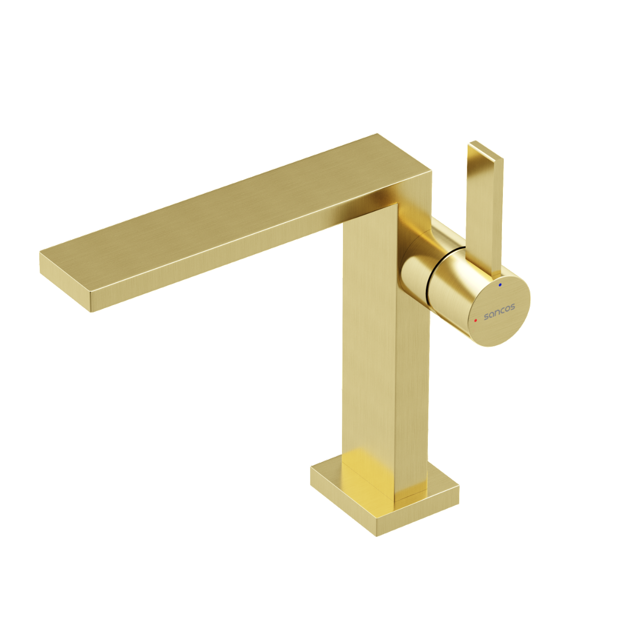 Смеситель для раковины Linn, брашированное золото, PVD покрытие SC9019BG