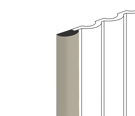 Финишный молдинг LF140B BR432 HIWOOD