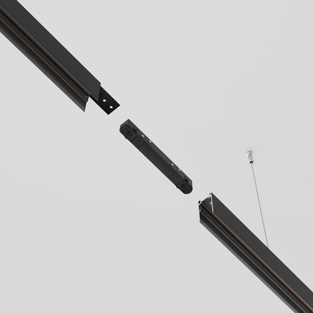 Коннектор питания прямой Exility черный Maytoni TRA034PC-42B 