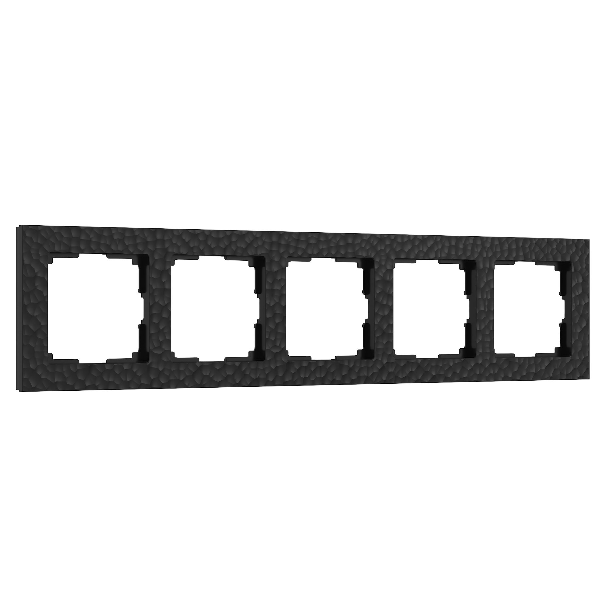 Рамка на 5 постов Hammer (черный) Werkel