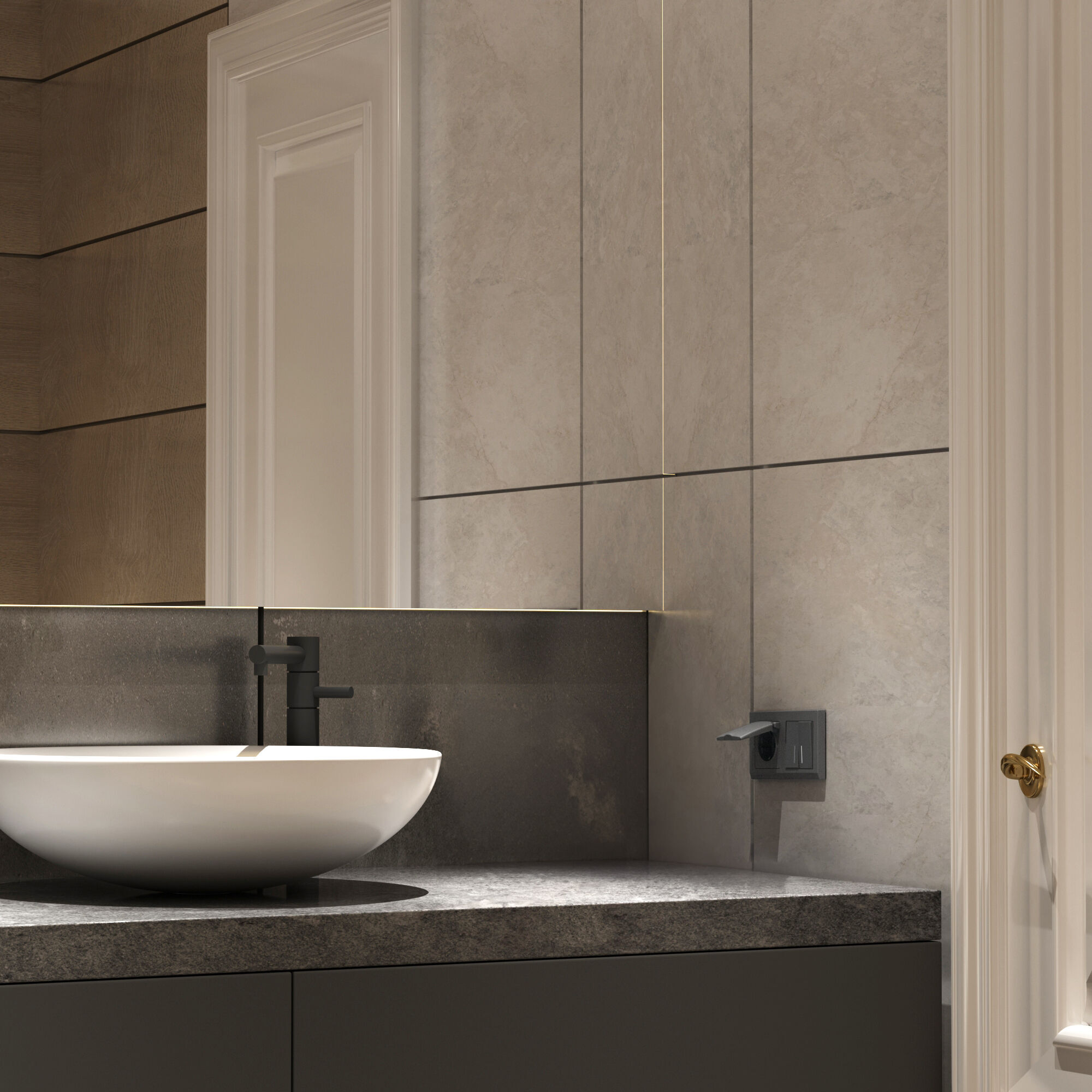 Рамка на 2 поста Stark (графит матовый) Werkel