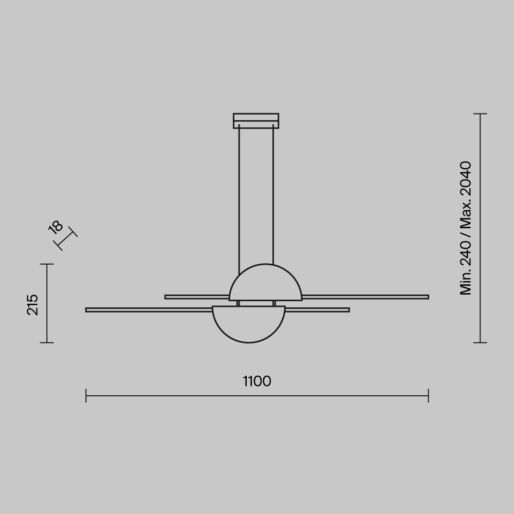 Подвесной светильник Maytoni Skyline MOD179PL-L26BS4K