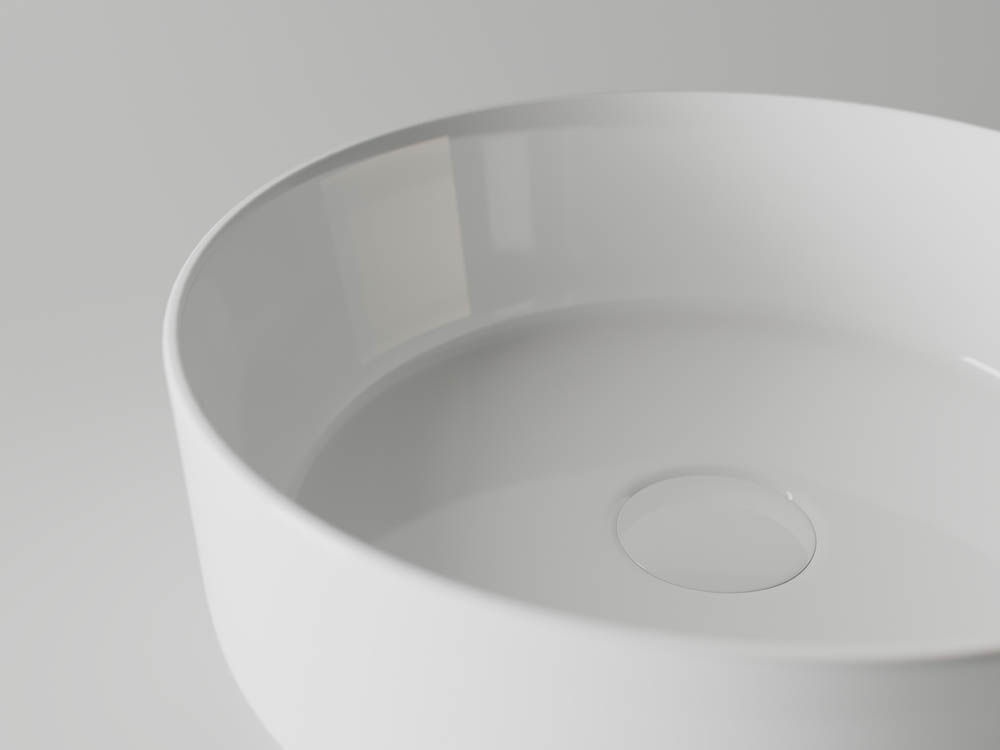 Умывальник чаша накладная круглая CN5001