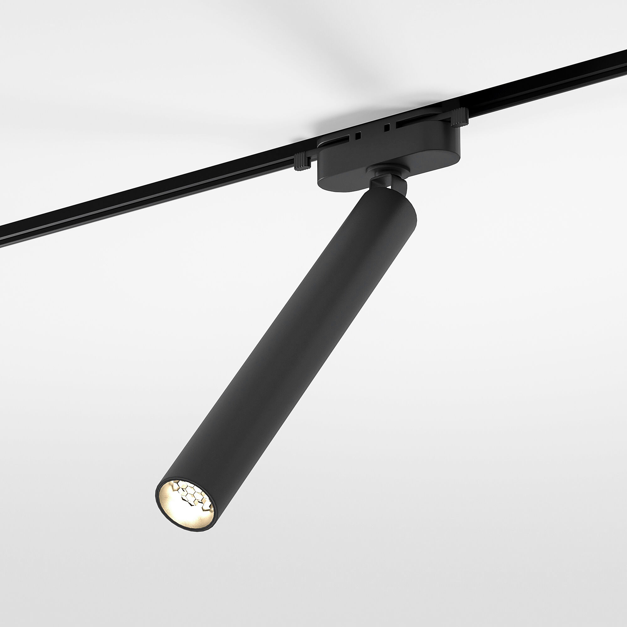 Basic System Трековый поворотный светильник 6W 4000K Pika черный 85111/01