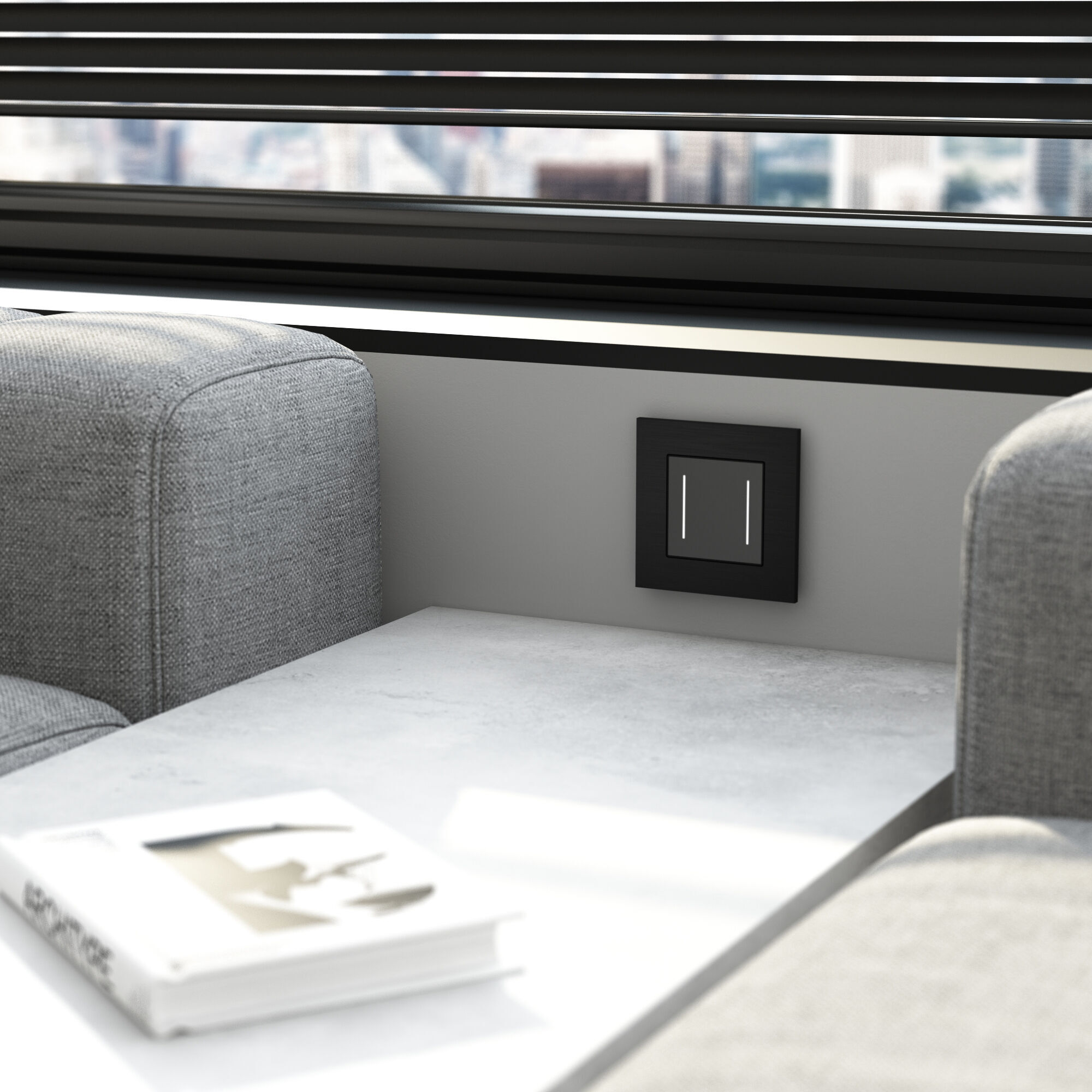 Рамка на 1 пост AluMax (черный алюминий) Werkel