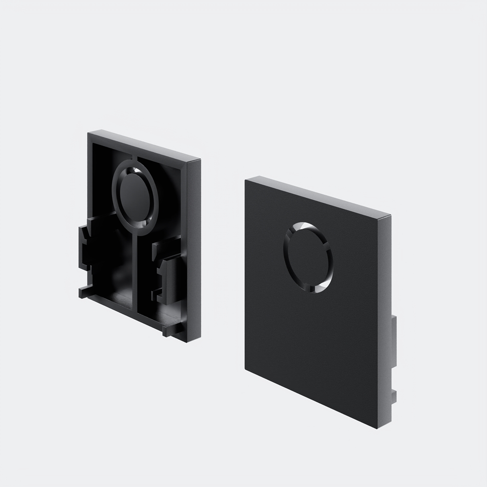 Заглушки для накладного низкопрофильного шинопровода Exility 2шт. Maytoni TRAM034EC-41B