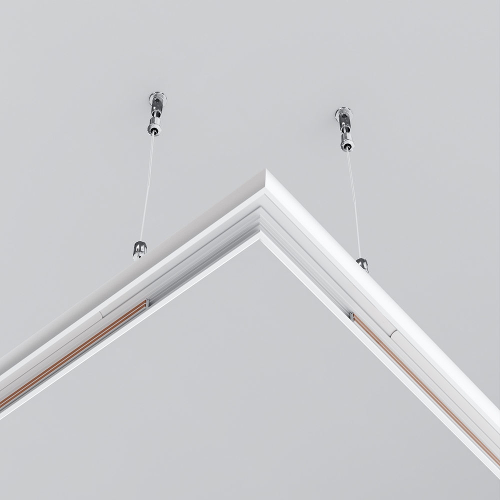 Коннектор угловой для круглого низкопрофильного шинопровода Exility Maytoni TRAM034CL-R-41W