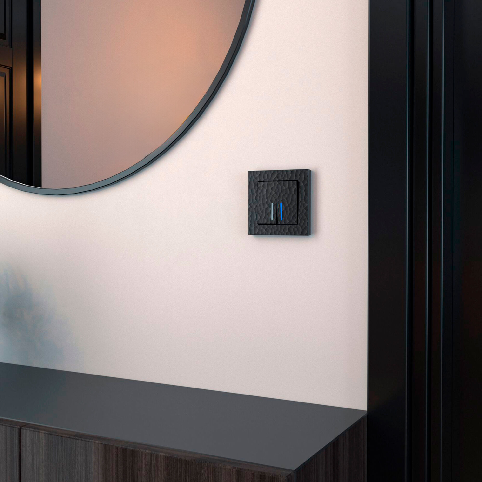 Рамка на 1 пост Hammer (черный) Werkel