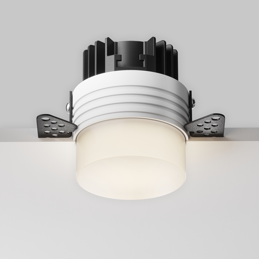 Встраиваемый светильник Maytoni Nude 4000K 12Вт 180° DL065-12W4K-TRS-W