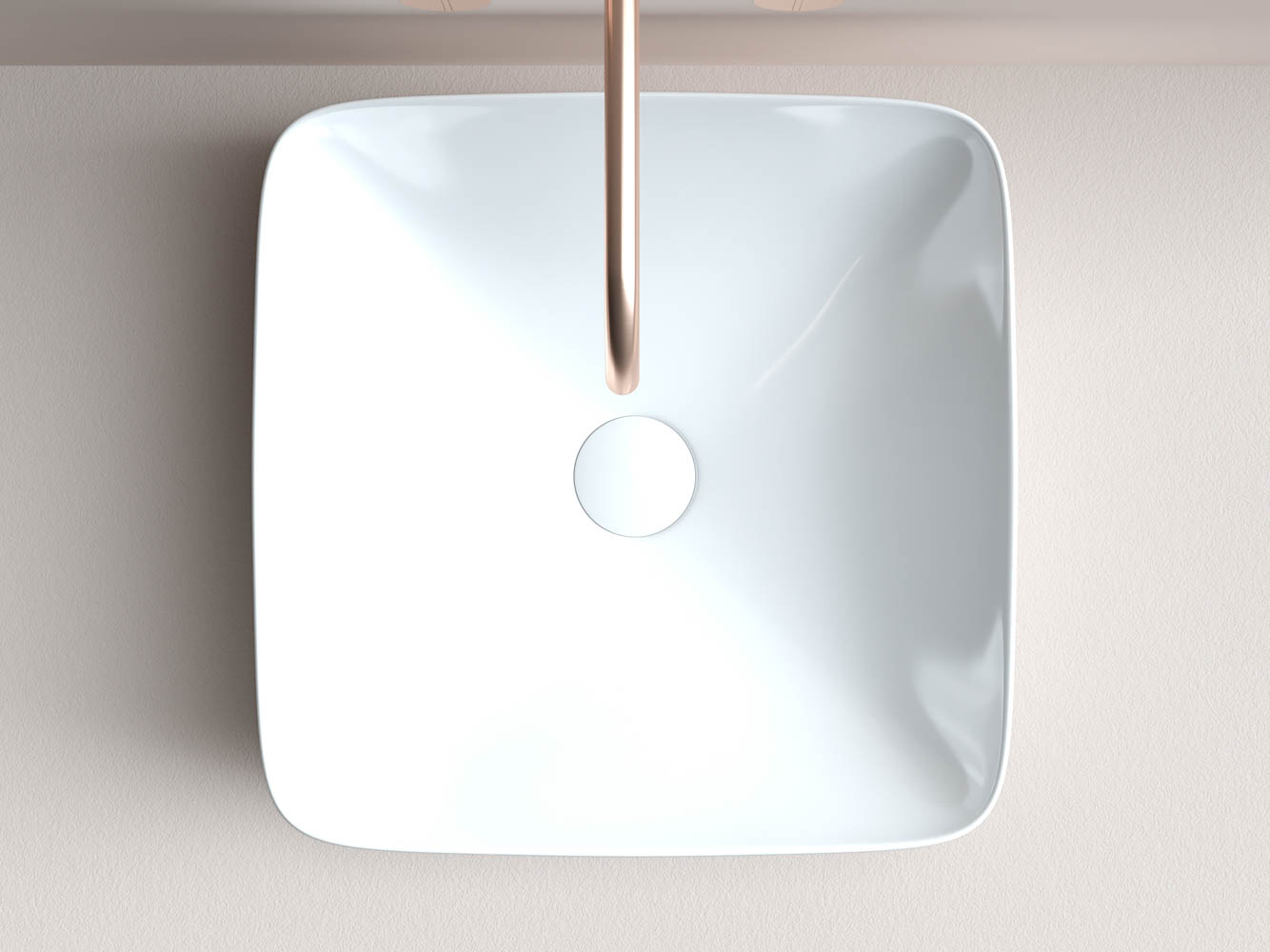 Умывальник чаша накладная квадратная CN2002