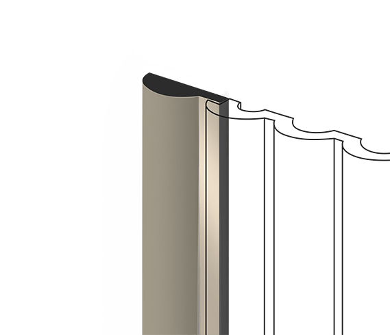 Финишный молдинг LF140A BR432 HIWOOD