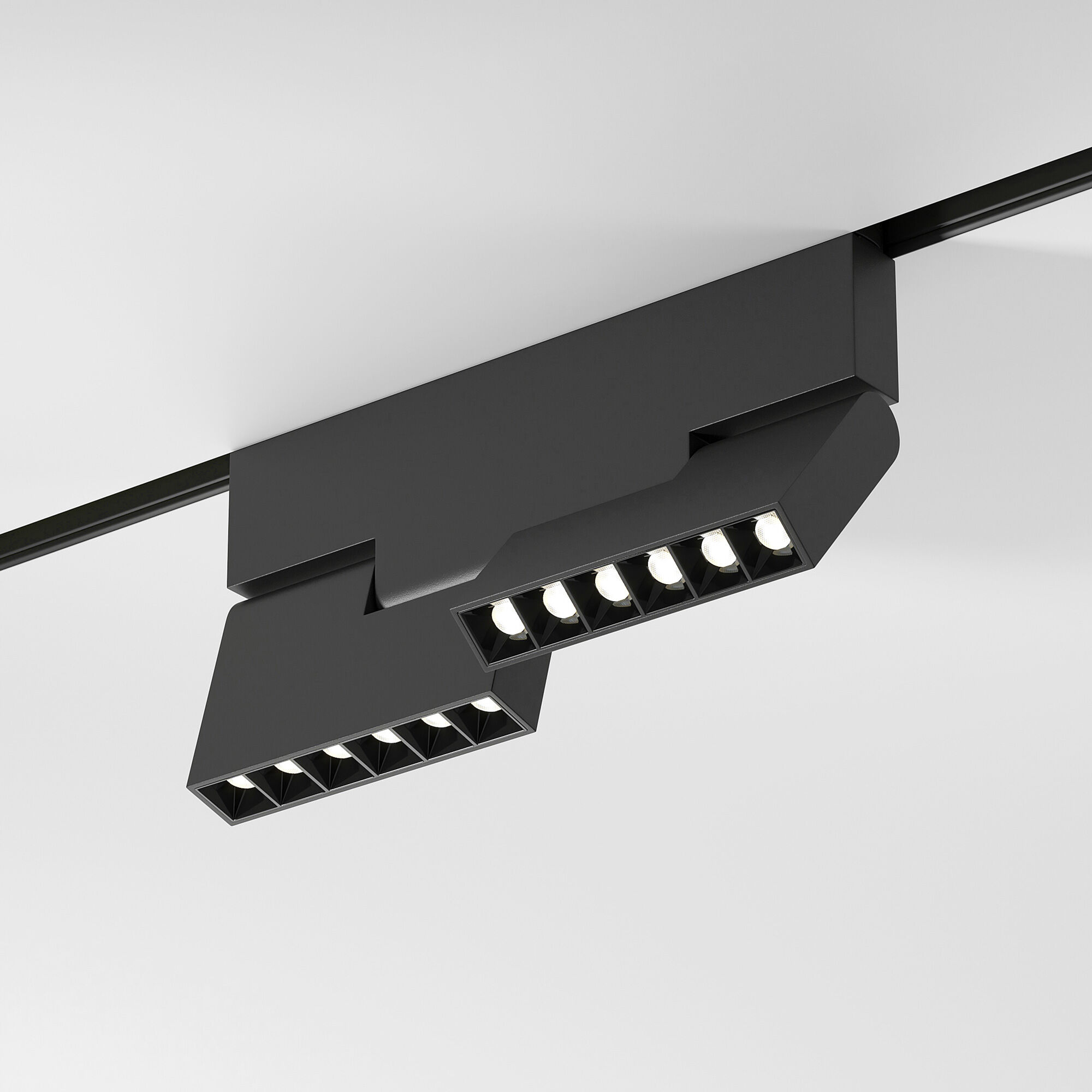 Slim Magnetic Трековый поворотный светильник 22W 4000K Mobi чёрный