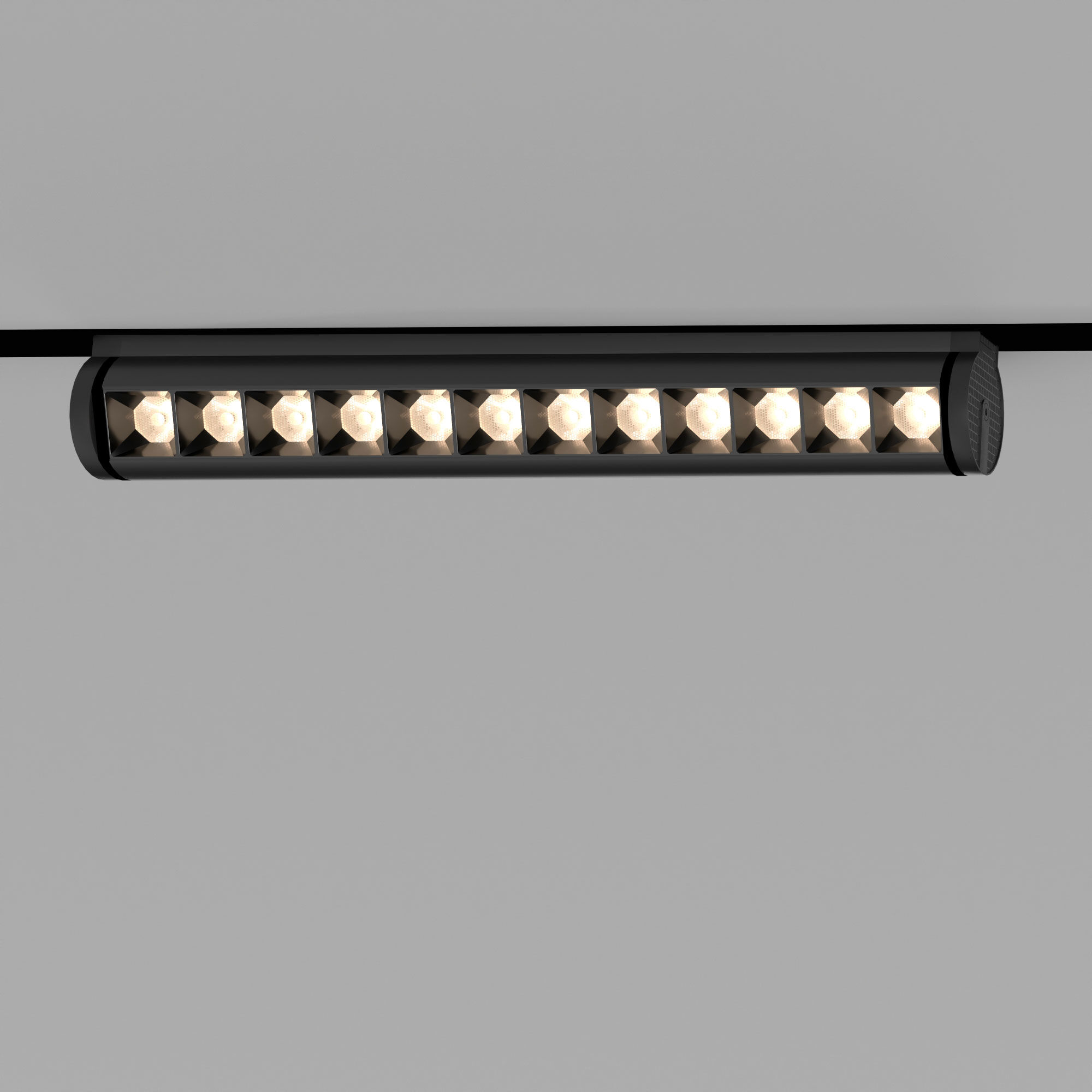 Slim Magnetic Трековый поворотный светильник 12W 4200K Alter чёрный