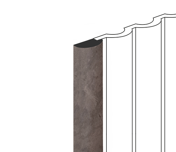 Финишный молдинг LF140B BR492 HIWOOD