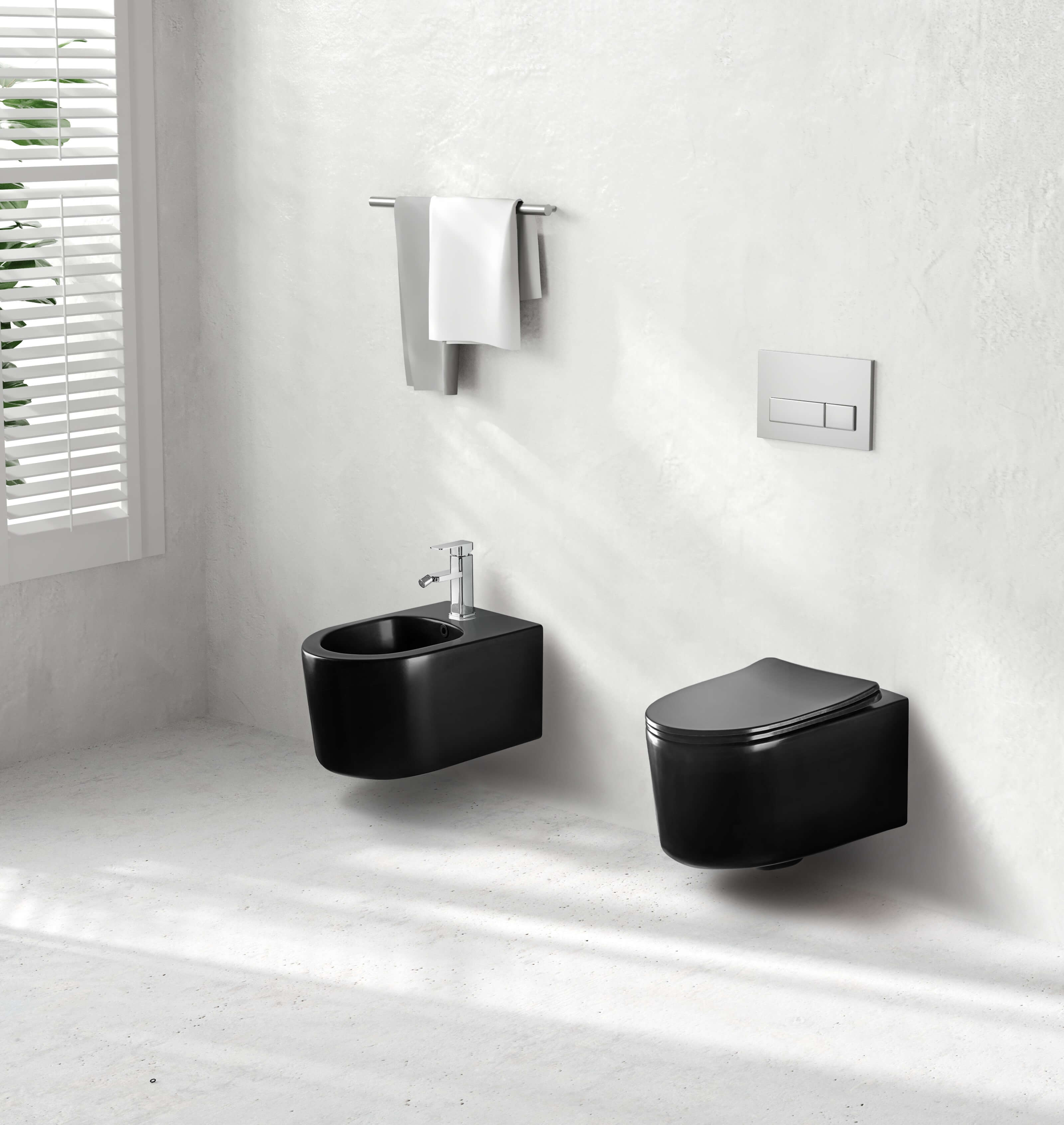 Унитаз подвесной безободковый Aquatek МИЯ AQ2004-MB 490*370*340 с легкосъемным сиденьем Soft Close