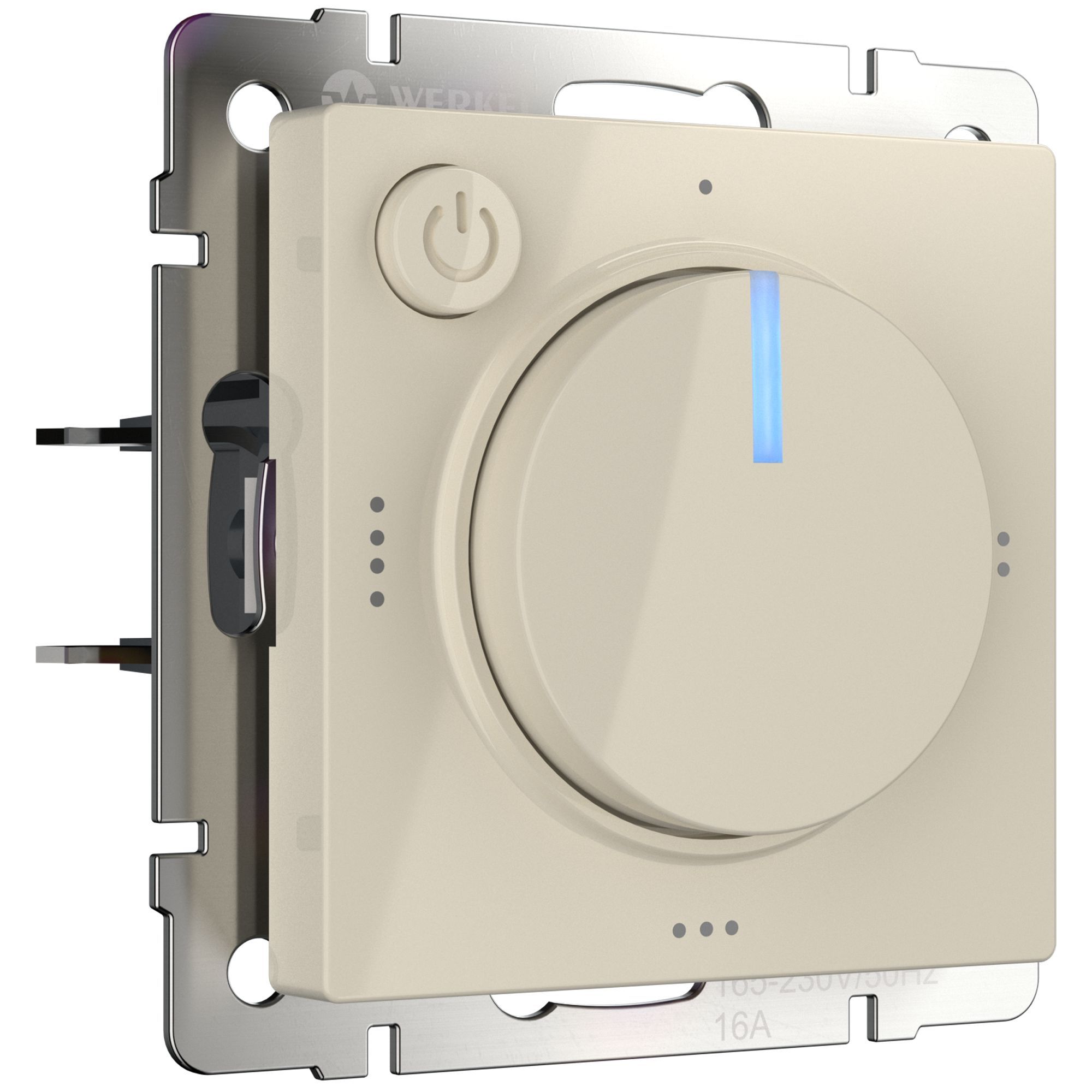 Терморегулятор электромеханический для теплого пола (слоновая кость) Werkel