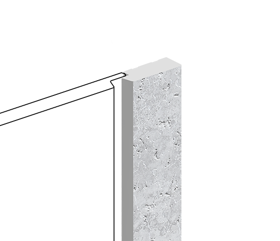 Финишный молдинг LF124B W50 HIWOOD