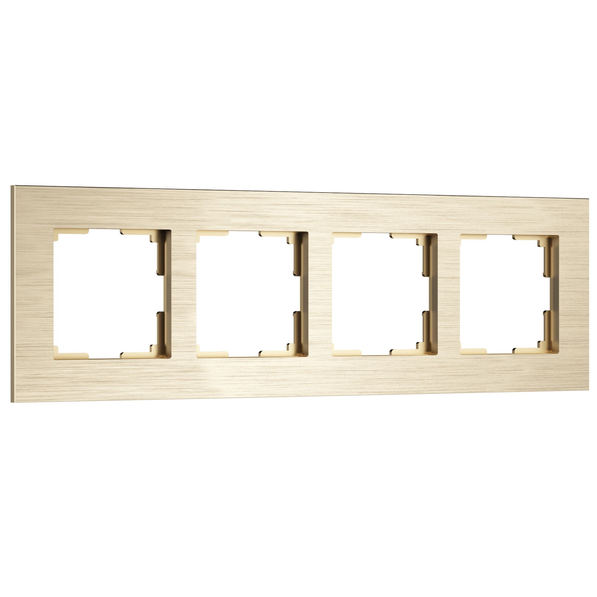 Рамка на 4 поста AluMax (шампань) Werkel