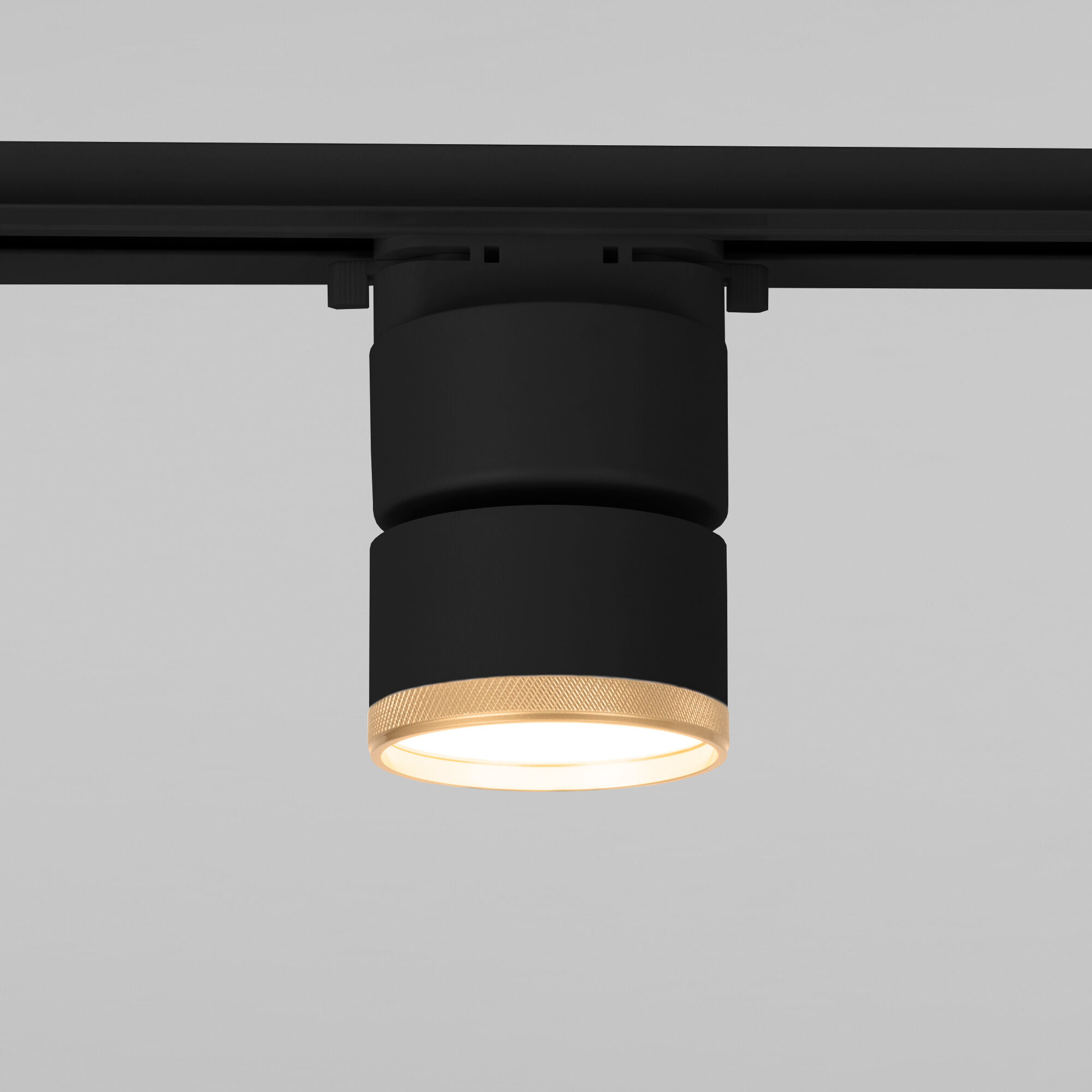 Basic System Трековый поворотный светильник 10W 4200K Impact чёрный матовый/золото