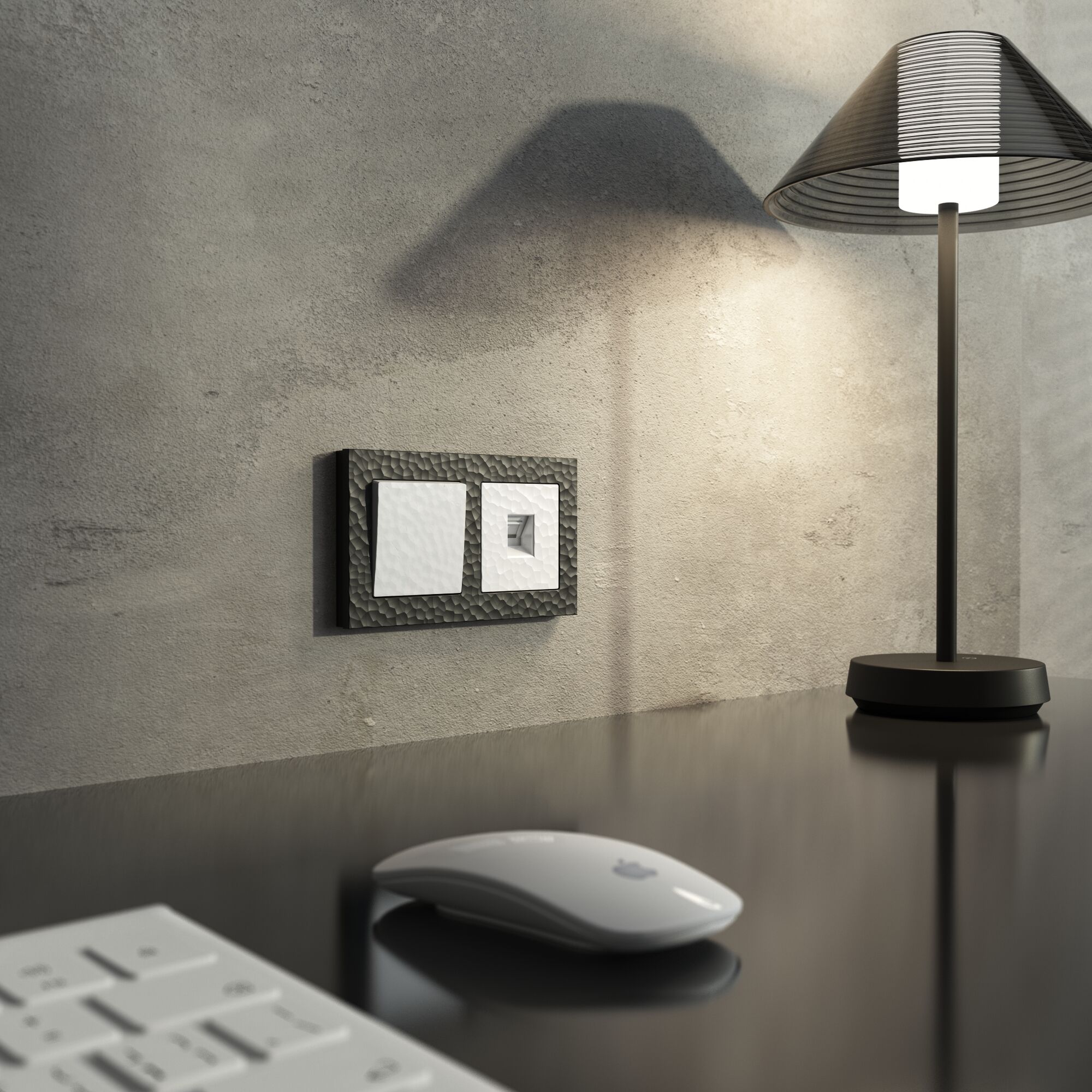 Выключатель одноклавишный (белый) Werkel