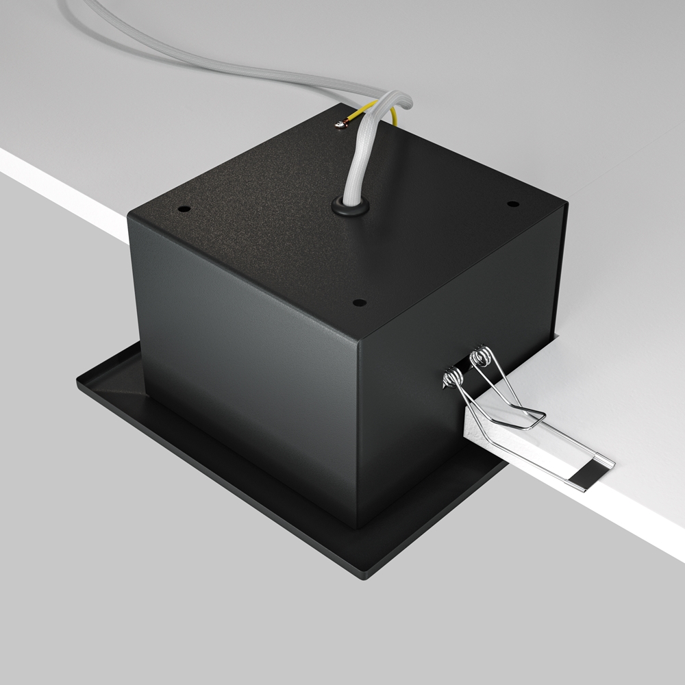 Встраиваемый светильник Maytoni Metal Modern GU10 1x10Вт DL008-2-01-B