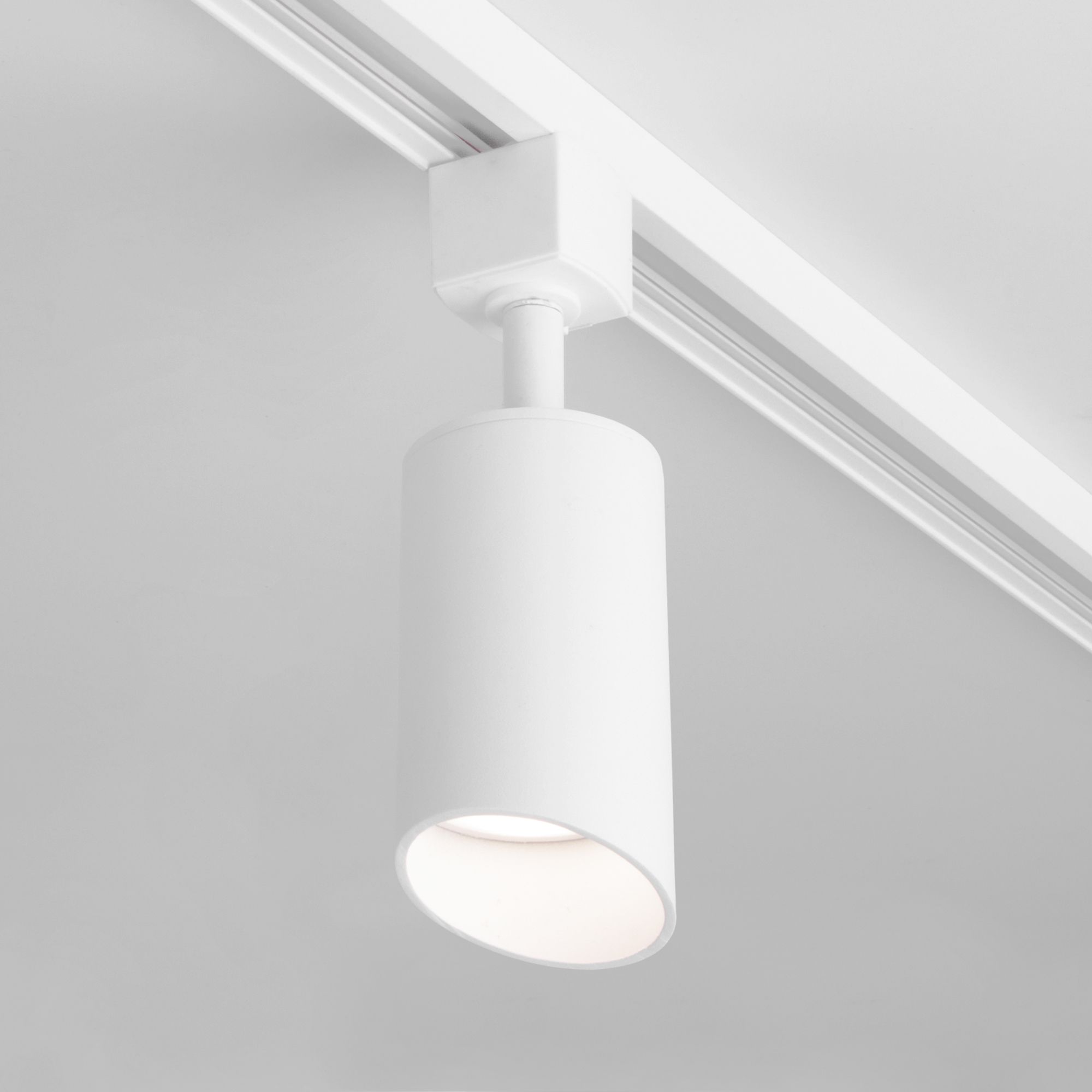 Basic System Трековый поворотный светильник GU10 Splay белый