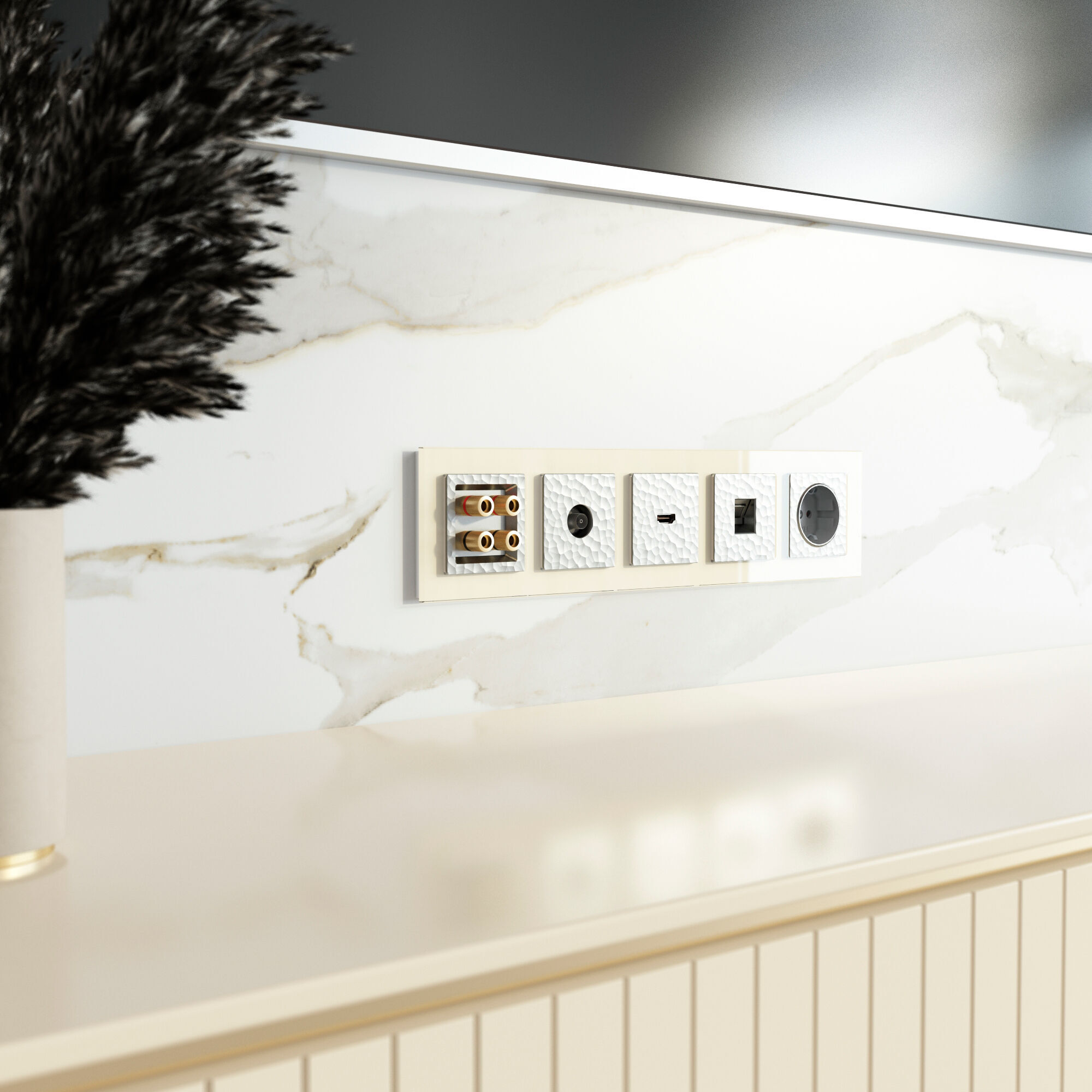 Акустическая розетка (серебряный) Werkel