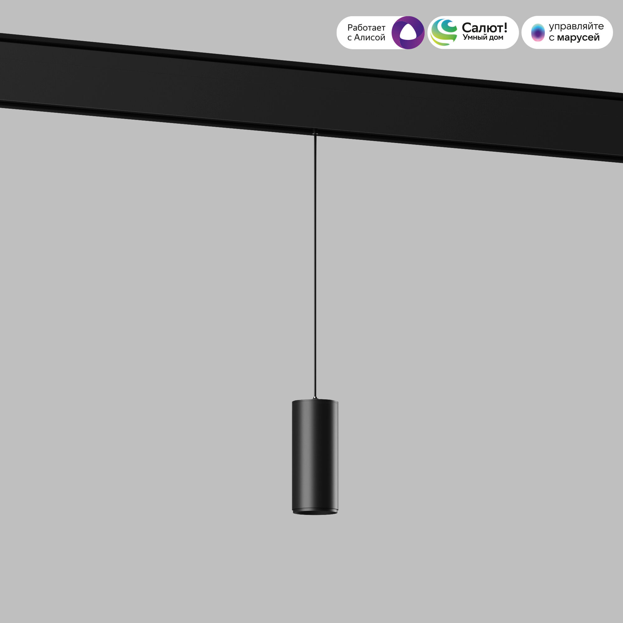 Slim Magnetic Умный трековый светильник 7W 2700-6500K Dim Amend чёрный