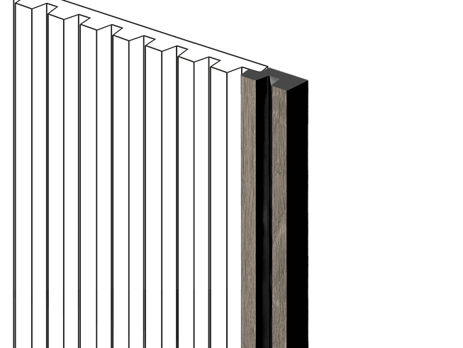 Финишный молдинг LF129B BR490NK HIWOOD