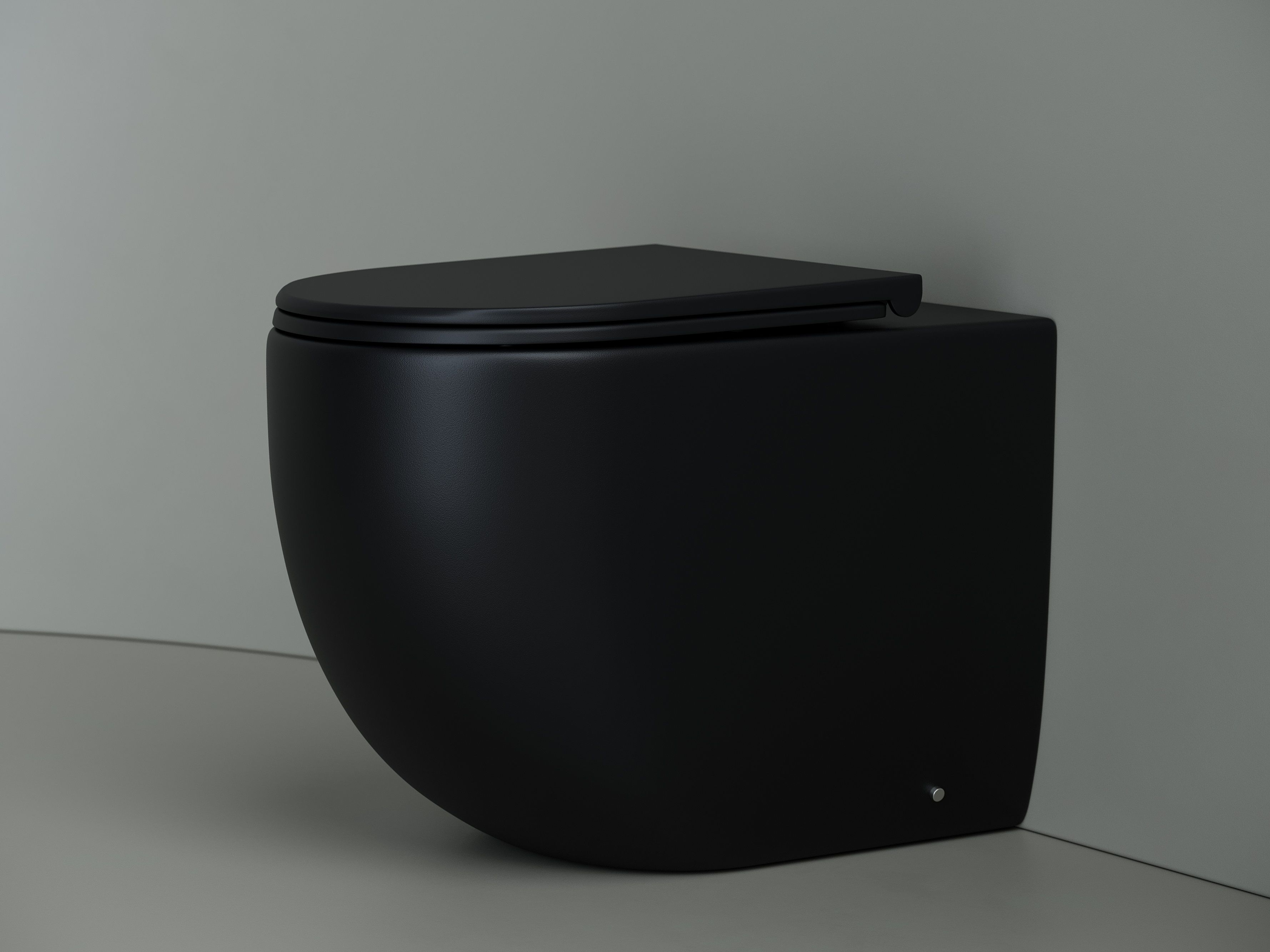 Напольный приставной унитаз Metropol Rimless CN4004MB