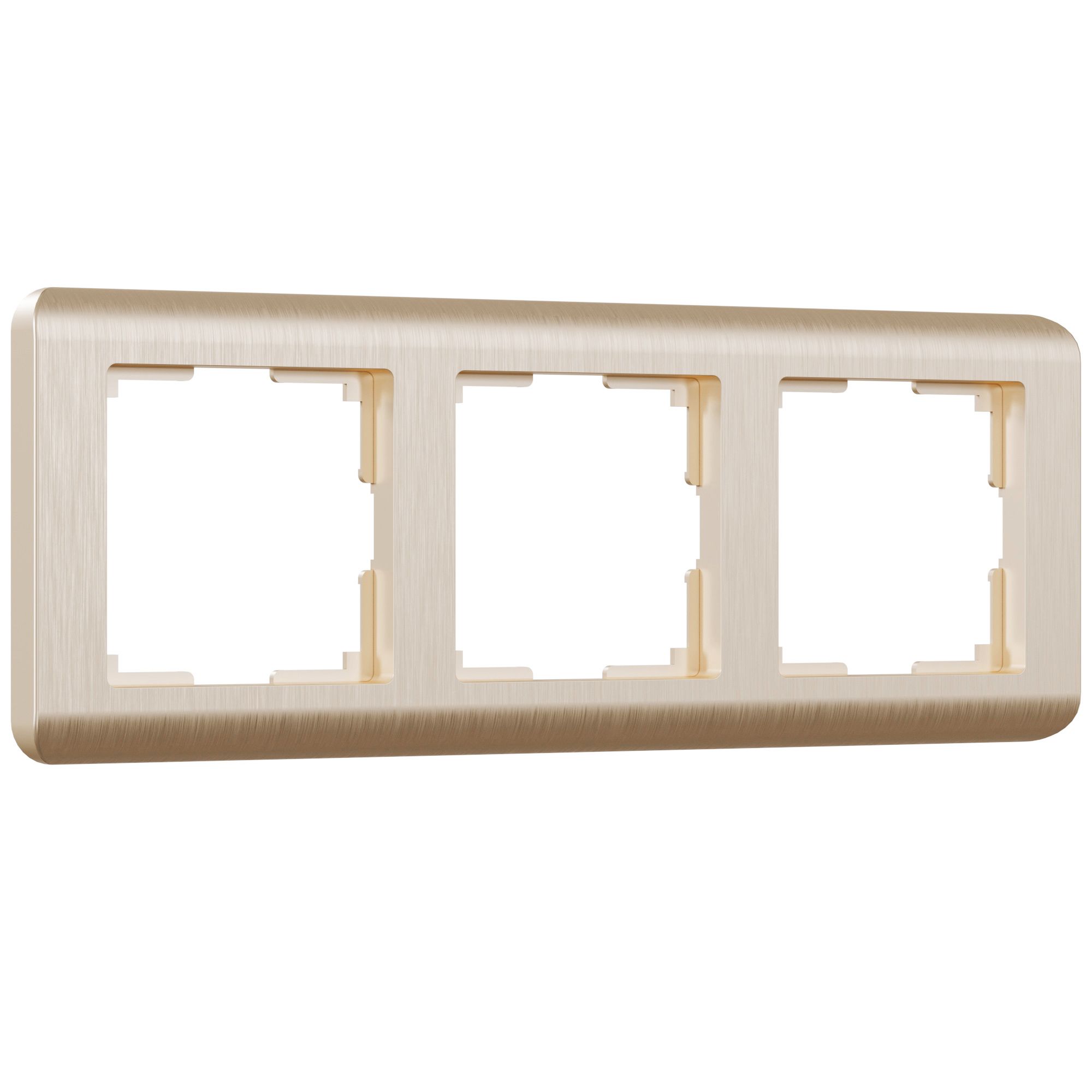 Рамка на 3 поста Stream (шампань) Werkel