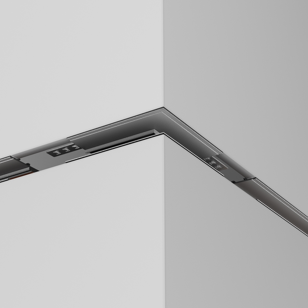 Коннектор внешний Exility встраиваемый под ГКЛ 12,5мм, черный Maytoni TRA034CO-42.12B