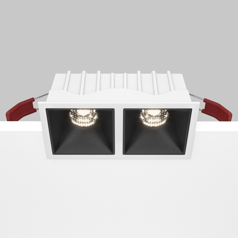 Встраиваемый светильник Maytoni Alfa LED 4000K 2x10Вт 36° DL043-02-10W4K-SQ-WB