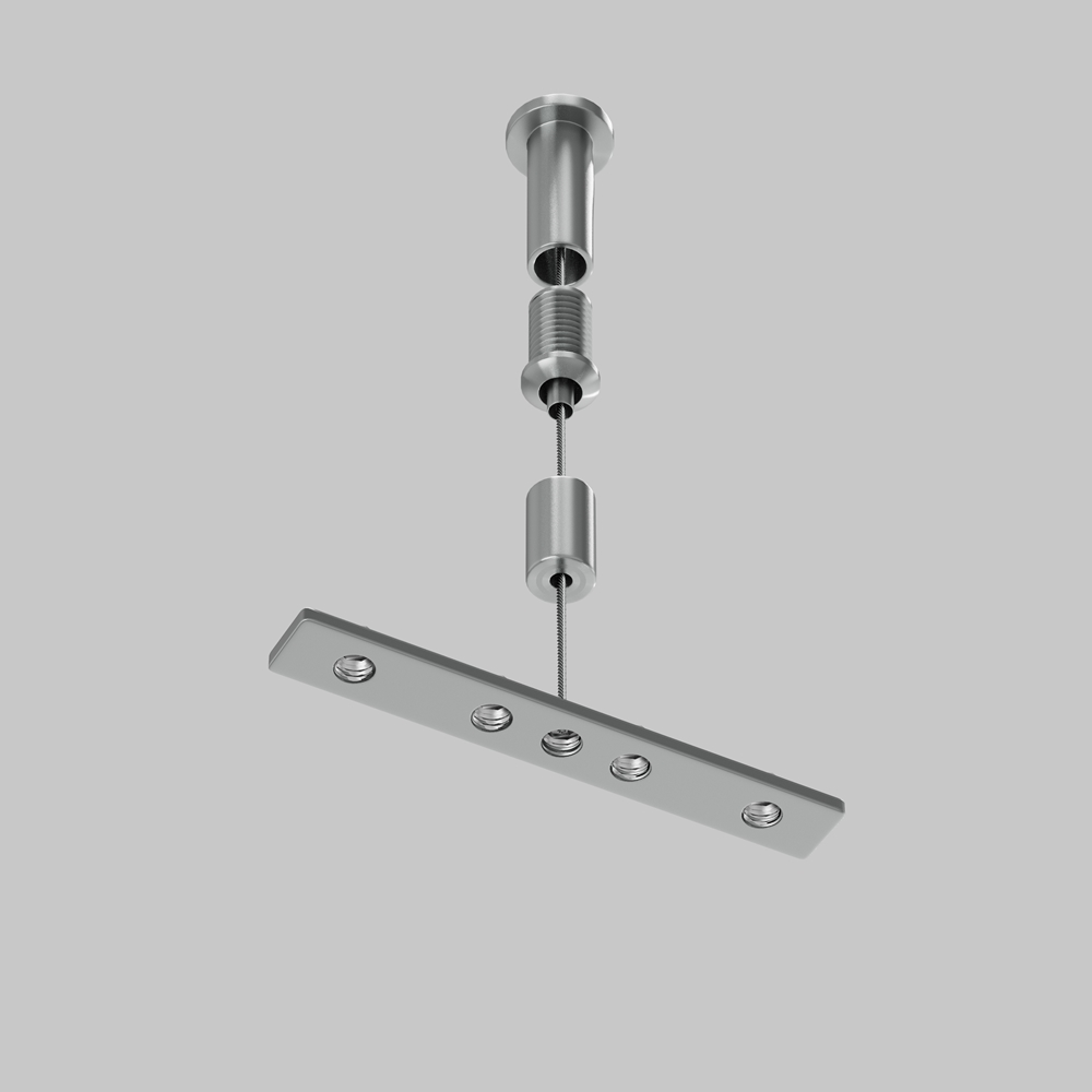 Тросовый подвес для низкопрофильного шинопровода Exility, 2 шт Maytoni TRAM034SW-2S