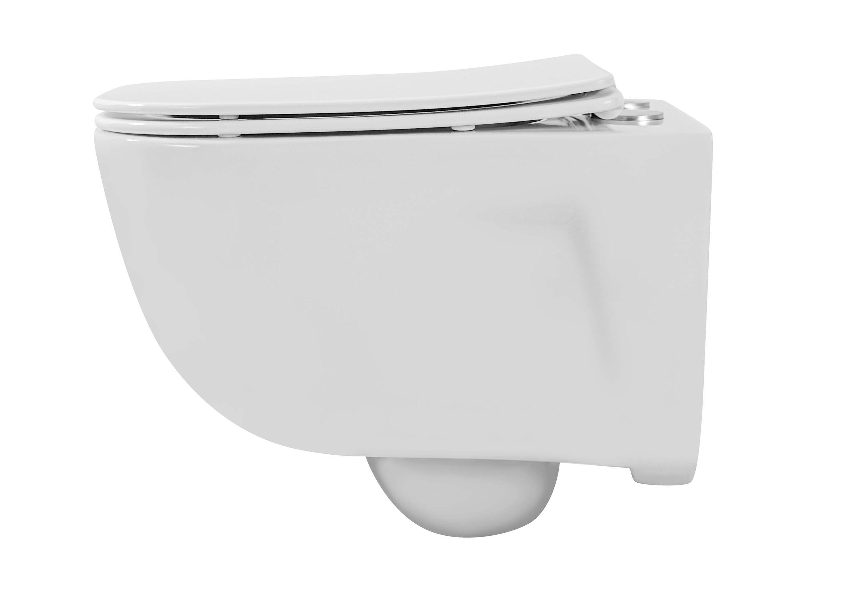 Унитаз подвесной с функцией биде безободковый фарфоровый AQUATEK ДИВА AQ2012B-00 510*350*360 мм