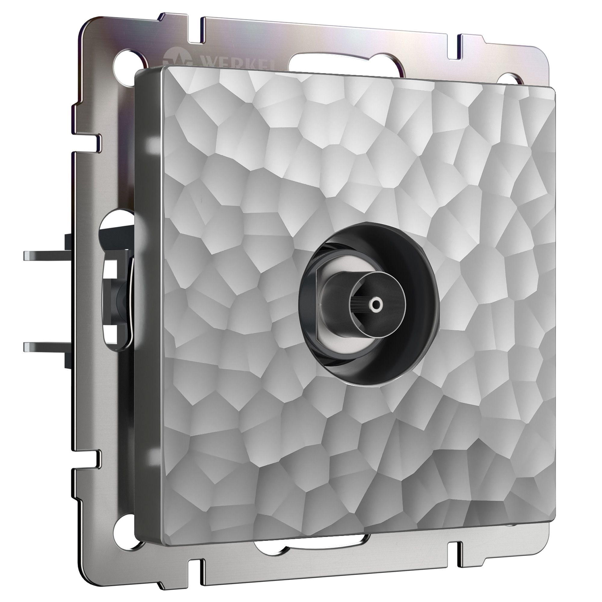 ТВ-розетка оконечная (серебряный) Werkel