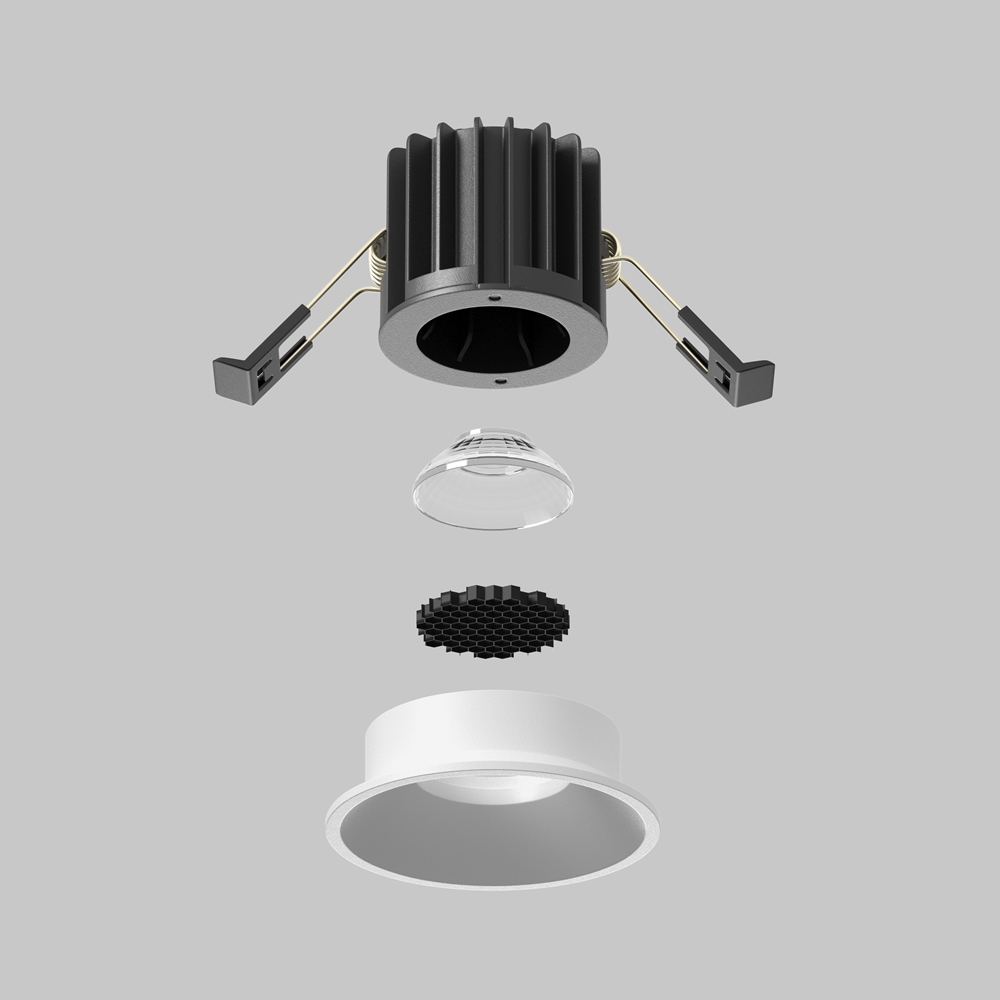 Встраиваемый светильник Maytoni Round 2700K 7Вт 60° DL058-7W2.7K-W