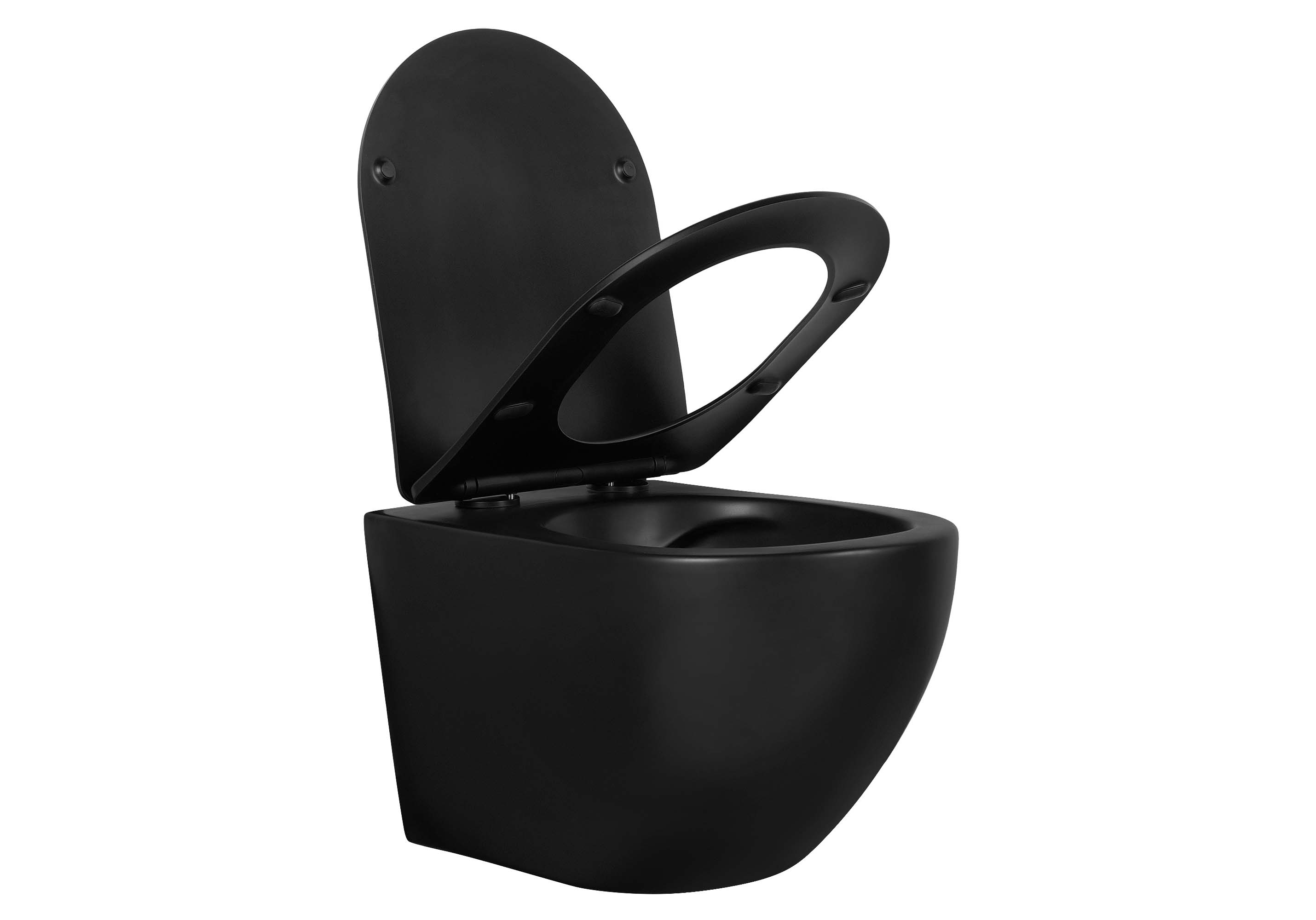 Унитаз подвесной безободковый Aquatek ЕВРОПА AQ1901-MB 525*360*320 с сиденьем Soft Close