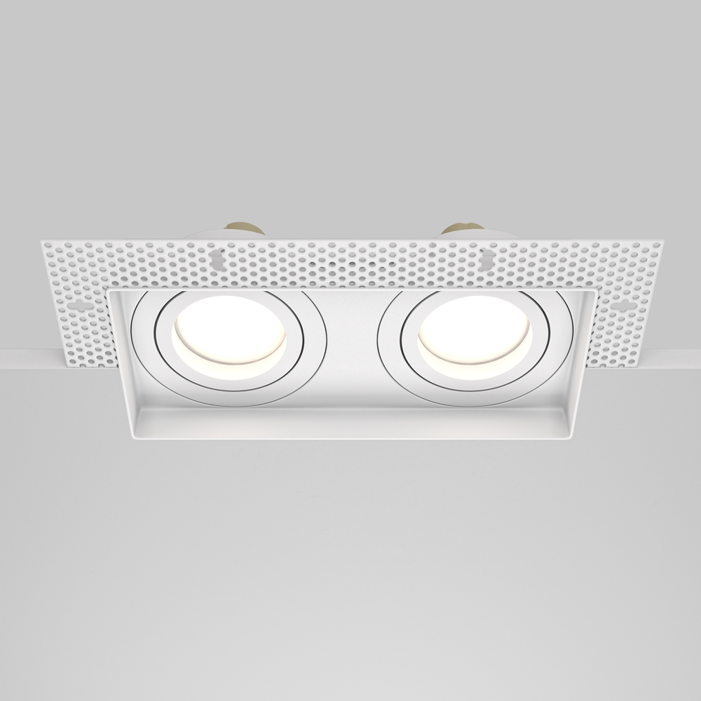 Встраиваемый светильник Maytoni Atom GU10 2x10Вт DL003-02-W