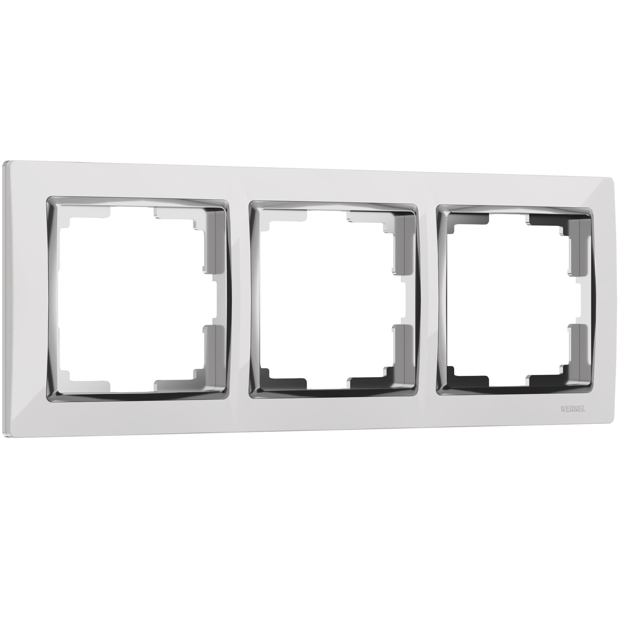 Рамка на 3 поста Snabb (белый/хром) Werkel