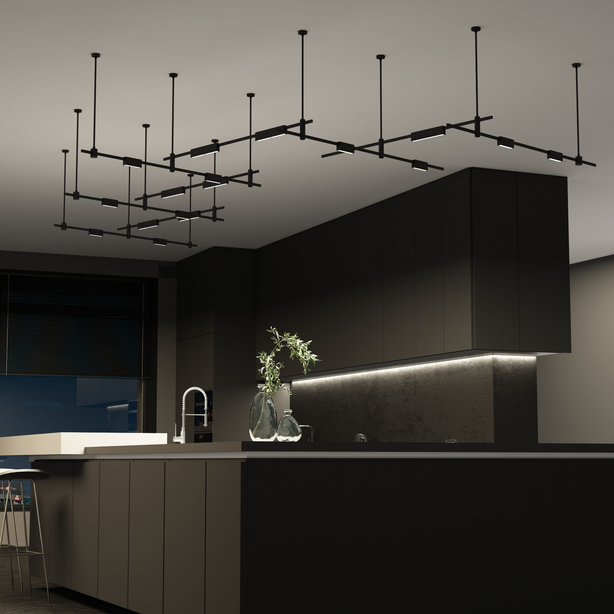 Esthetic Magnetic Трековый светильник 12W 3000K чёрный