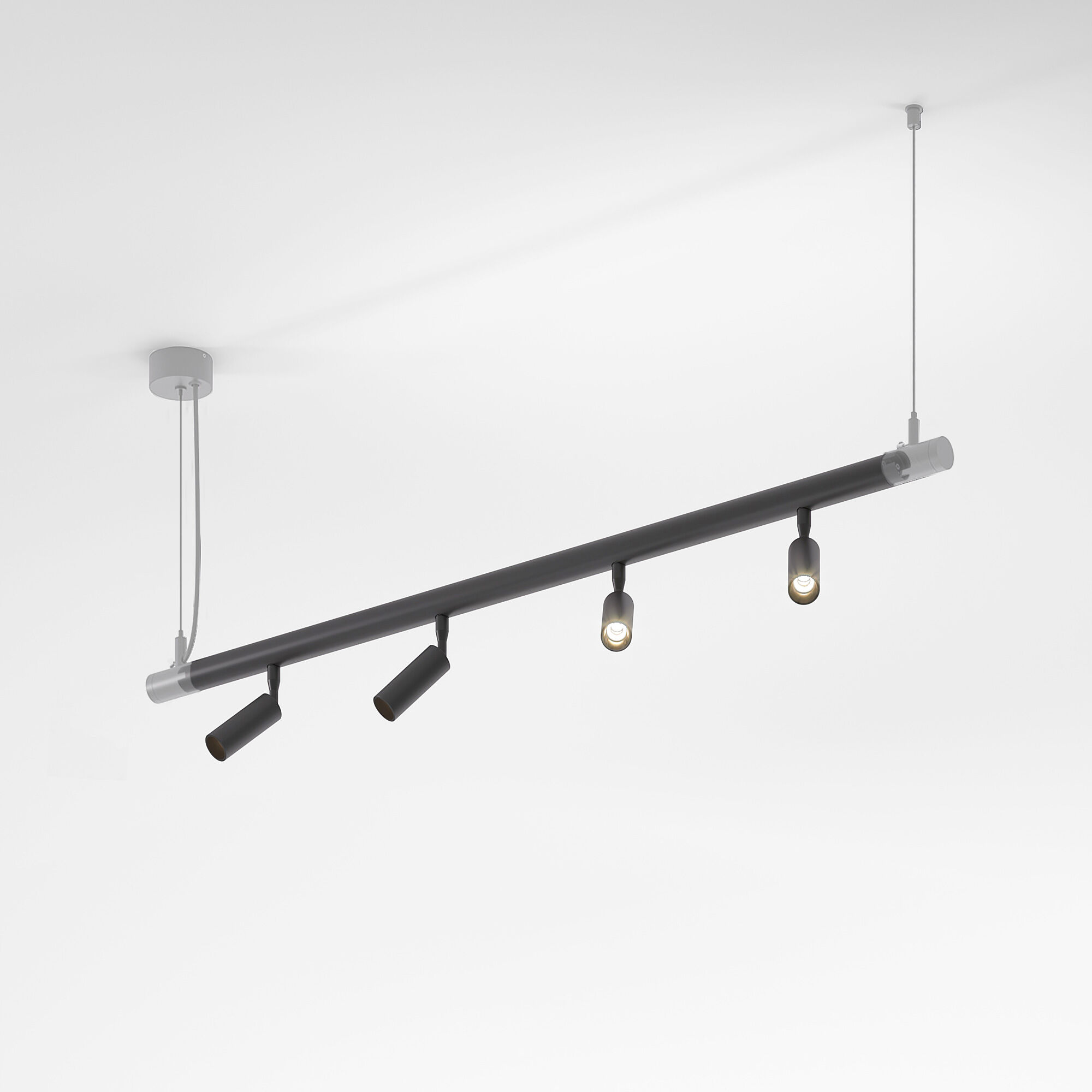 Светодиодный модуль для трековой системы Module System 18W 3000K черный