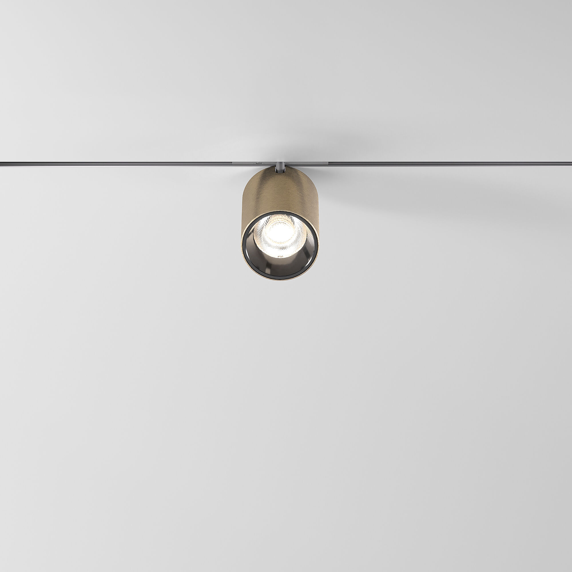 Mini Magnetic Трековый поворотный светильник 9W 3000K латунь/черный