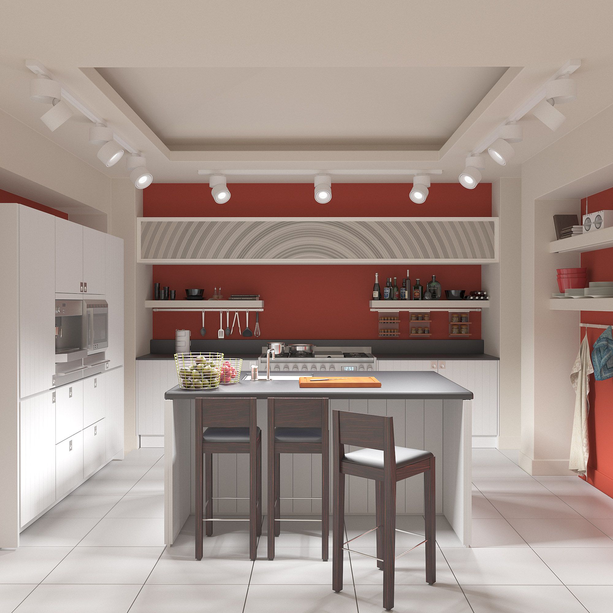 Basic System поворотный Трековый светильник 15W 4200K Klips Белый