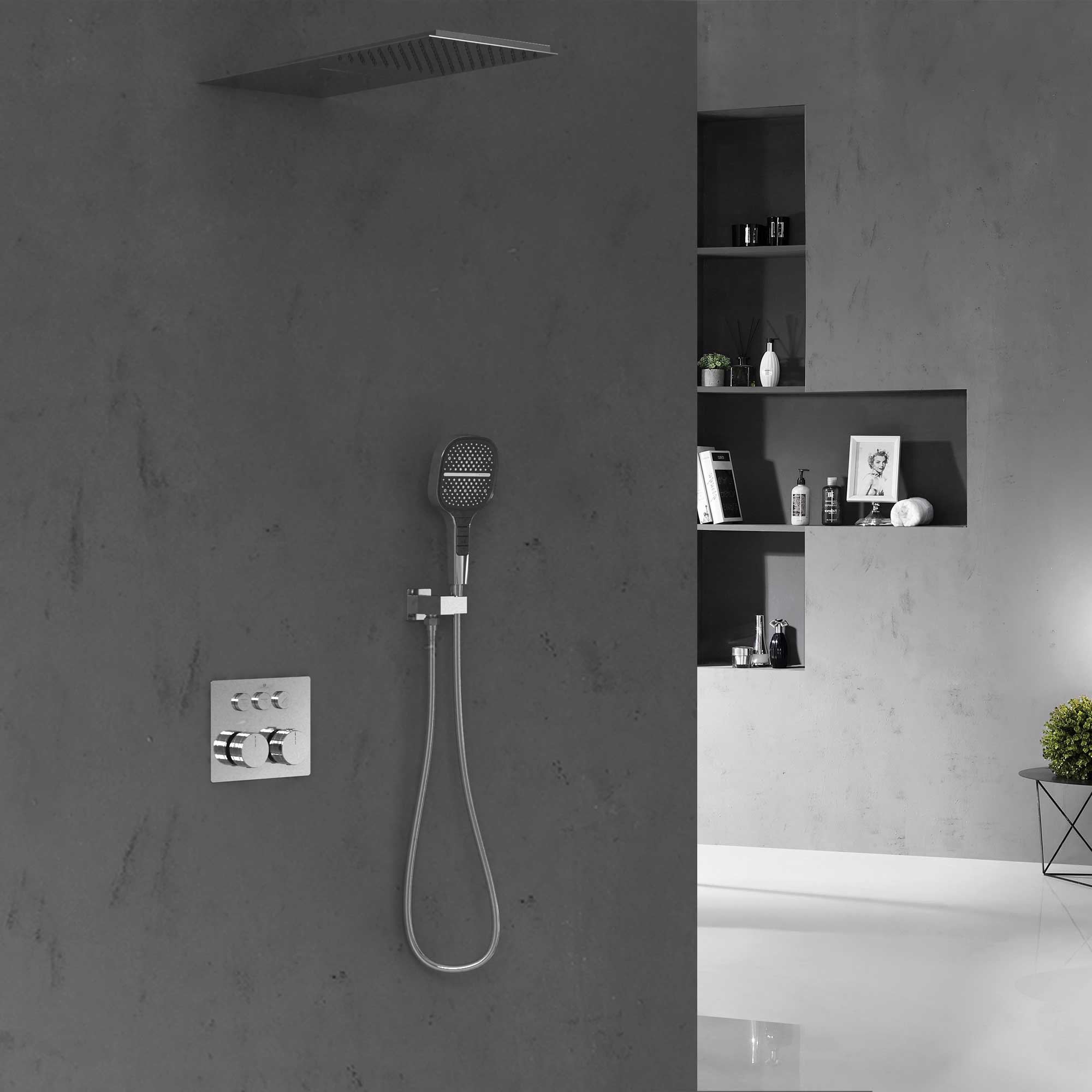 Душевая система Vincea VSFW-401TCH встраиваемая в стену цвет хром