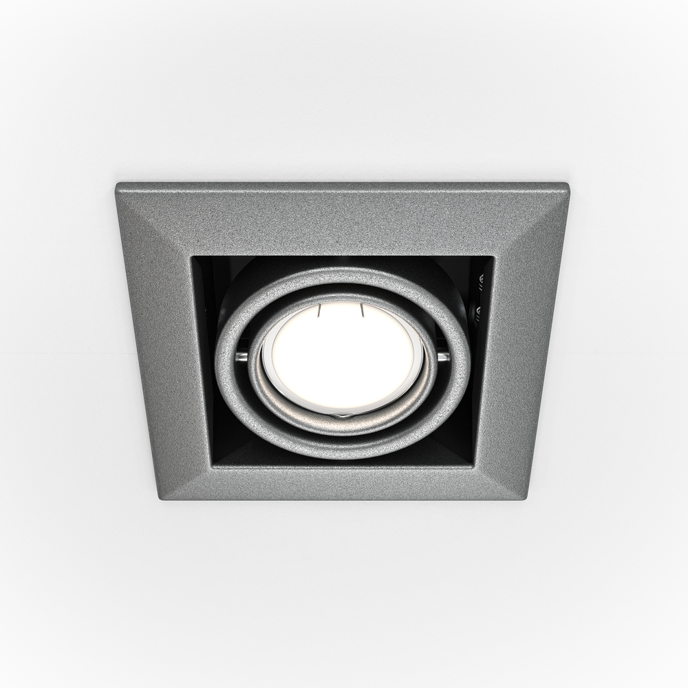 Встраиваемый светильник Maytoni Metal Modern GU10 1x10Вт DL008-2-01-S