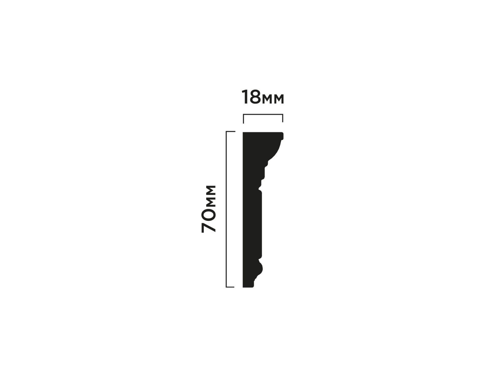 Карниз M1702 HIWOOD