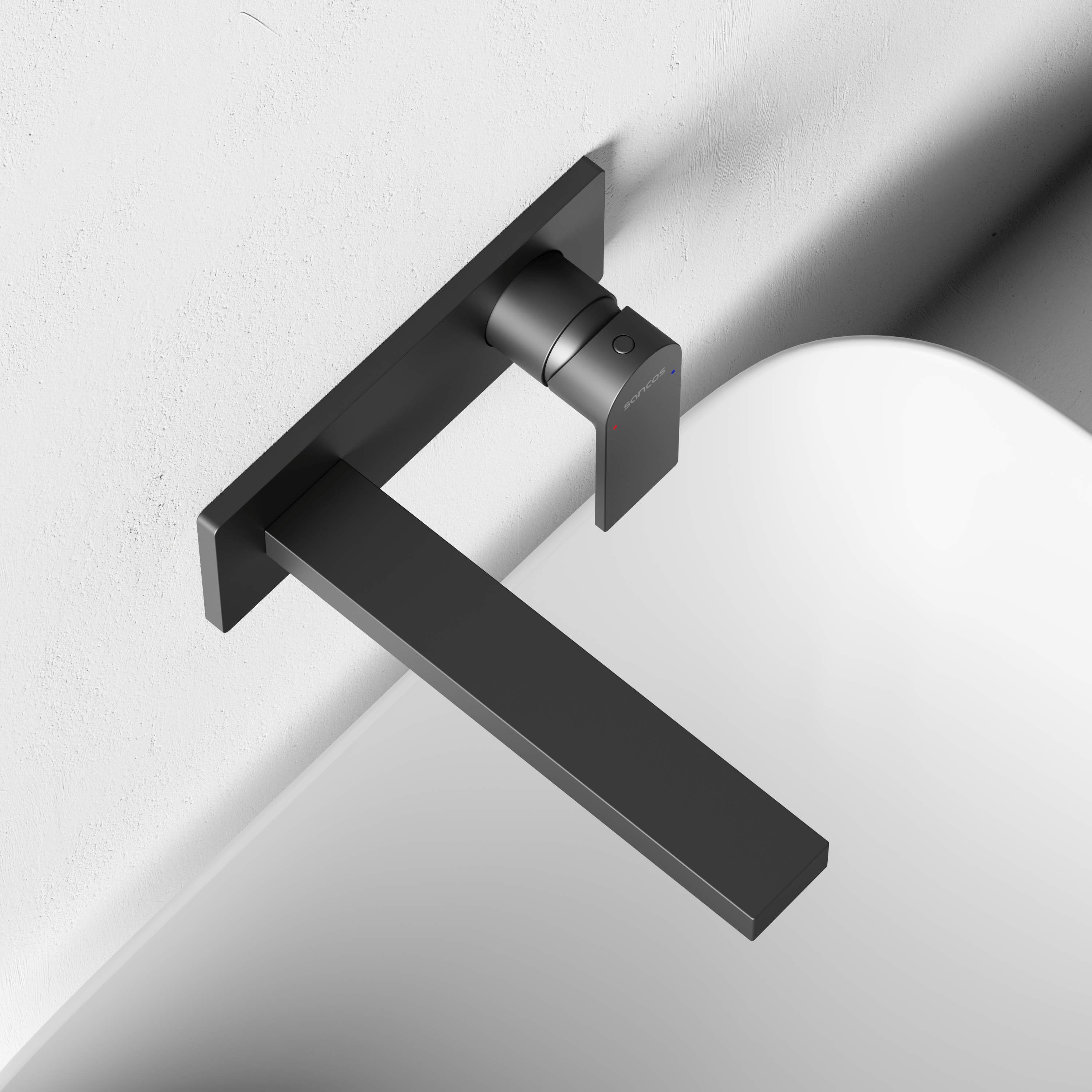 Смеситель для раковины Studio c внутренней частью, черный матовый SC9017MB